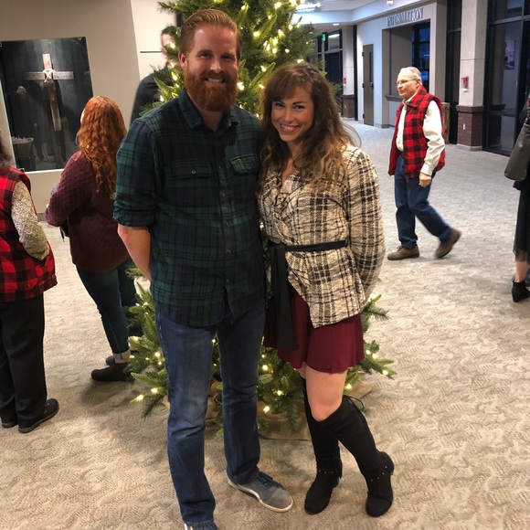 Plaid 5th Culture wrap jacket - Picture 3 of 7